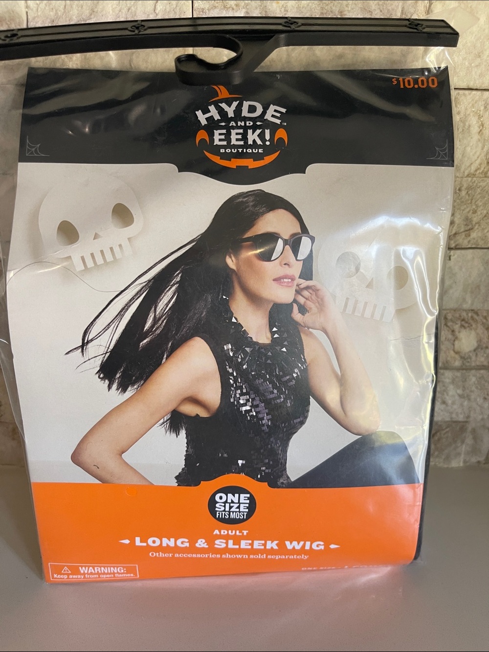 Brand new! Not opened! Adult Long and Sleek Black wig